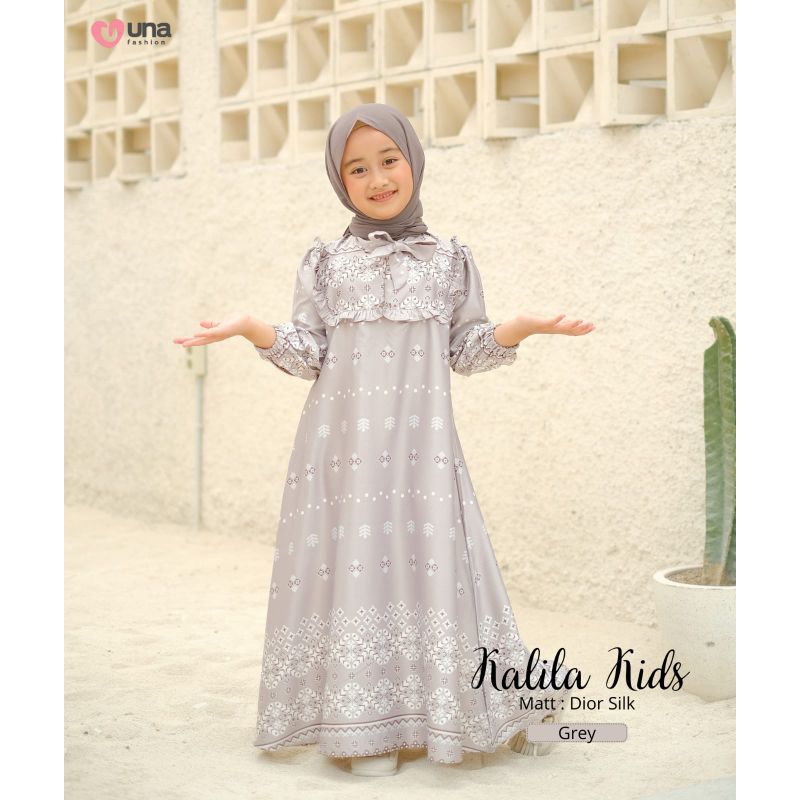 READY Gamis anak KALILA series by UNAFashion Dior Silk Premium