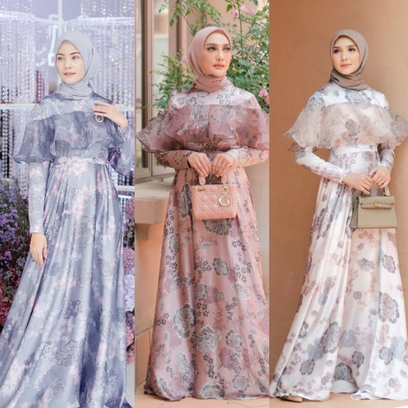 Le Fuji Dress by Vanilla Hijab (Ready siap kirim)
