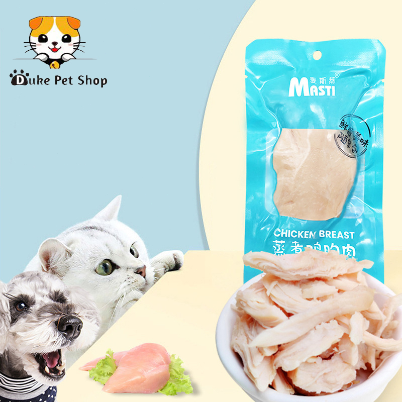 Loin Ayam Steam Kucing Anjing 40gr Cemilan Kucing Snack Makanan Ringan Anjing Protein Tinggi