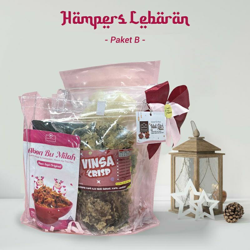 

Abon Bu Milah X Vinsa Crisp Hampers Lebaran Paket B