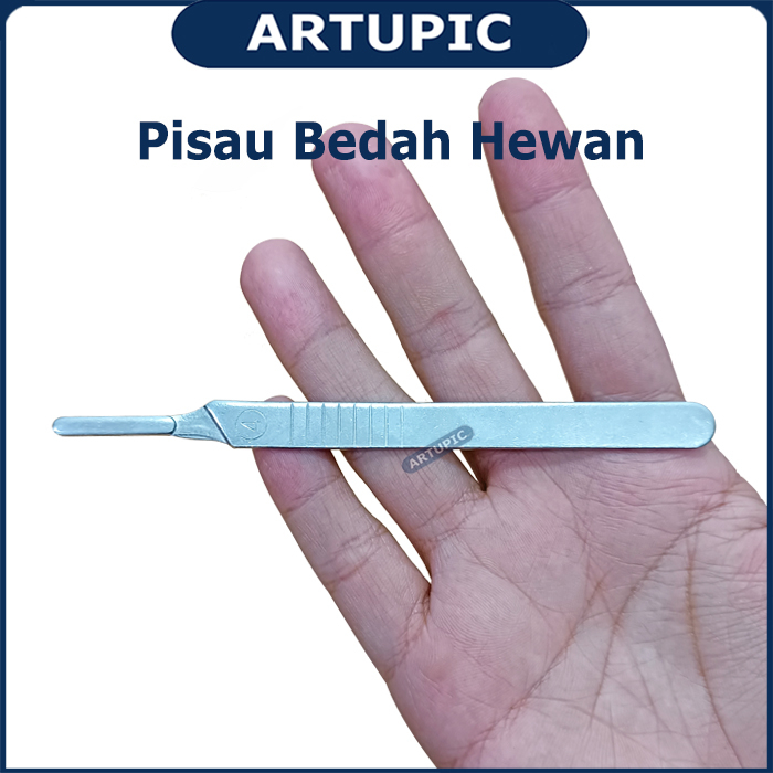 Gagang Pisau Bedah Nomer 4 Scaple Scalpel Handle Handel Operasi Kebiri