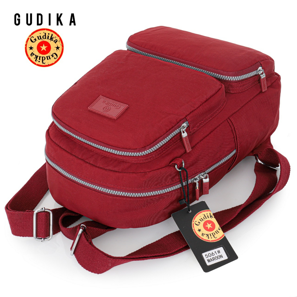 GUDIKA 5061 | Backpack Waterproof Wanita Tas Ransel Laptop Anti Air Import Original | Ransel Cewek | Ransel Perempuan | Tas Wanita