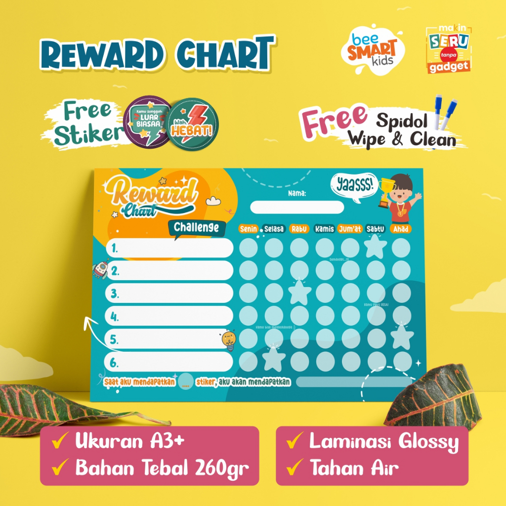 

BEESMART KIDS - Reward Chart_Wipe & Clean