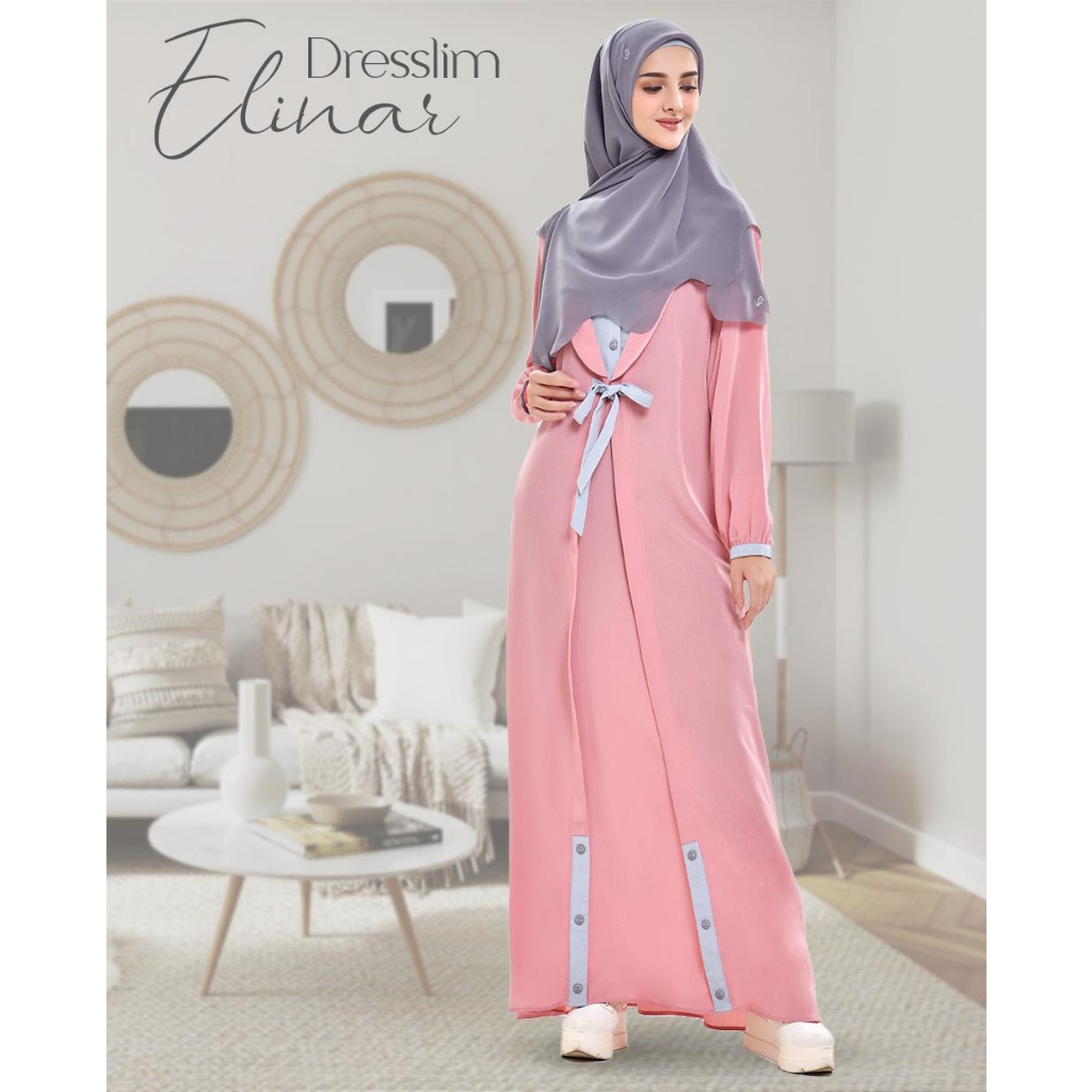 DRESSLIM ELINAR/BAJU GAMIS POLOS/GAMIS/BAJU RABBANI/GAMIS DEWASA/DRESSLIM RABBANI/RABBANI