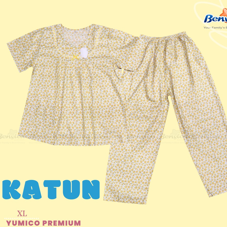 BAJU TIDUR CELANA PANJANG XL KATUN RAYON PREMIUM YUMICO