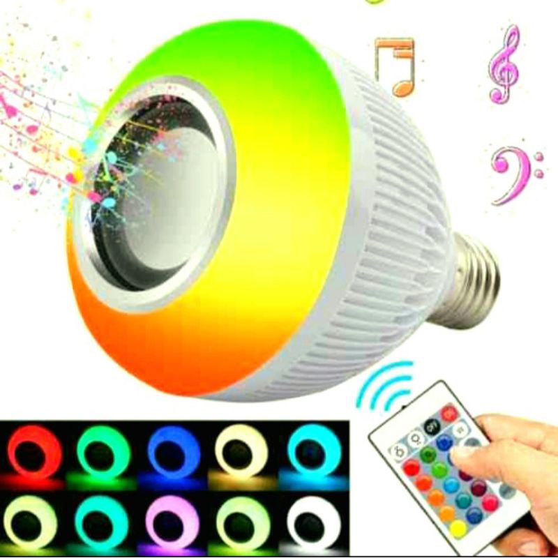 Lampu Speaker Bluetooth Musik LED Music Bulb Lampu Disco Musik