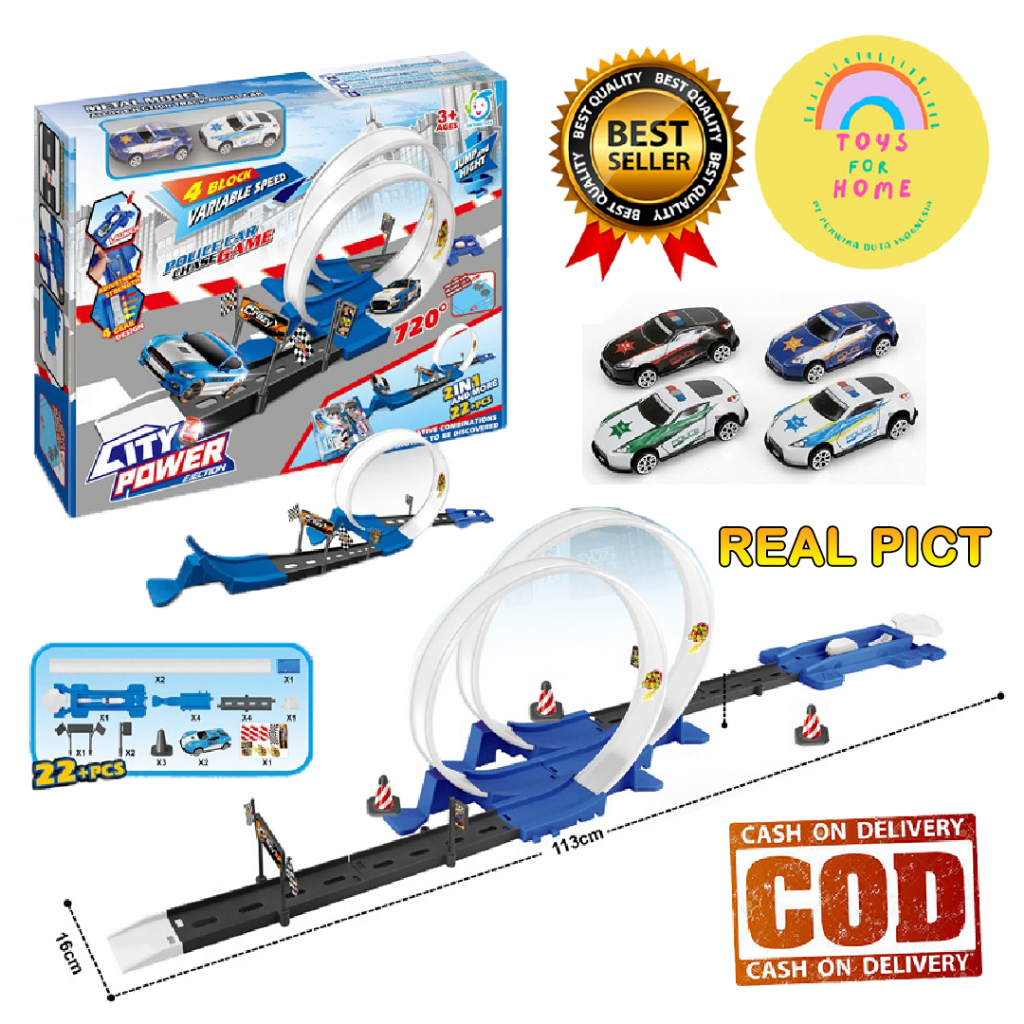 Mainan Anak Mobil Track Melaju City Power Ejection TOYSFORHOME