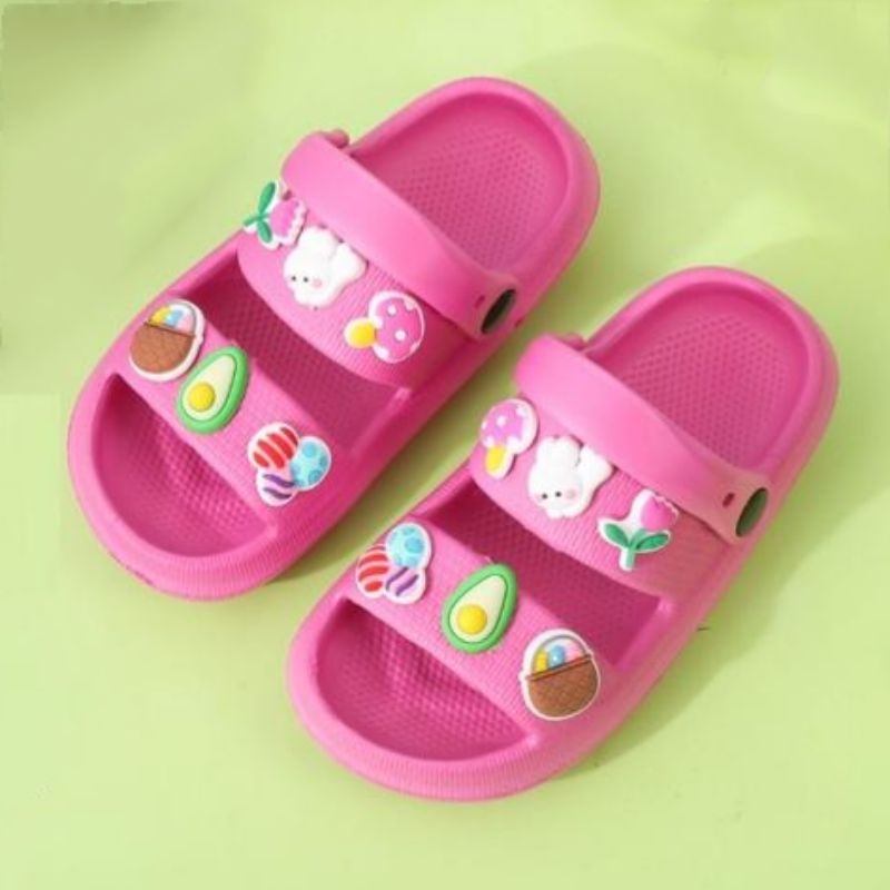 Sandal Anak Perempuan Import Sandal FUJI Anak tali belakang jibbitz