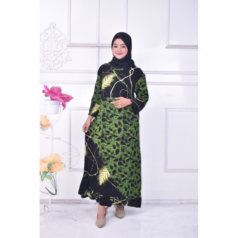 GAMIS ARAB ZEEMA RAYON SUPER GRADE A RESLETING DEPAN BUSUI GAMIS RINTIK