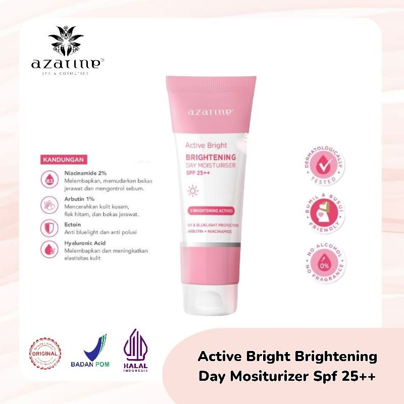 Azarine Bright Brightening Day Moisturizer | Night Moisturizer | Creamy Facial Foam | Lumionous Radiant Serum