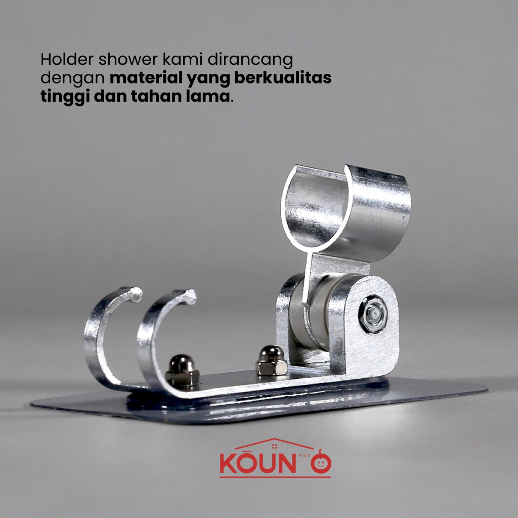 Gantungan Tempel Holder Kepala Shower Kamar Mandi Toilet Stainless Cantolan Shower WC Adjust Tiang Penyangga Kepala Shower Bidet