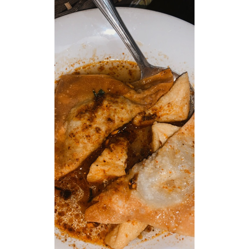 

pangsit goreng kuah