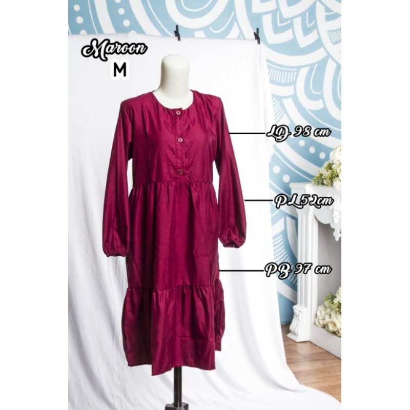 SHERLY TUNIK BY BAITI BOUTIQUE // TUNIK SYAR'I, TUNIK PANJANG, TUNIK ELEGAN, TUNIK POLOS, TUNIK LEMB