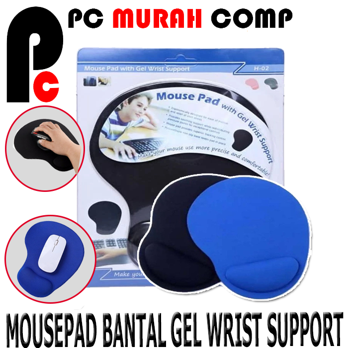 MOUSEPAD BANTAL GEL WRIST SUPPORT MOUSEPAD TEBAL