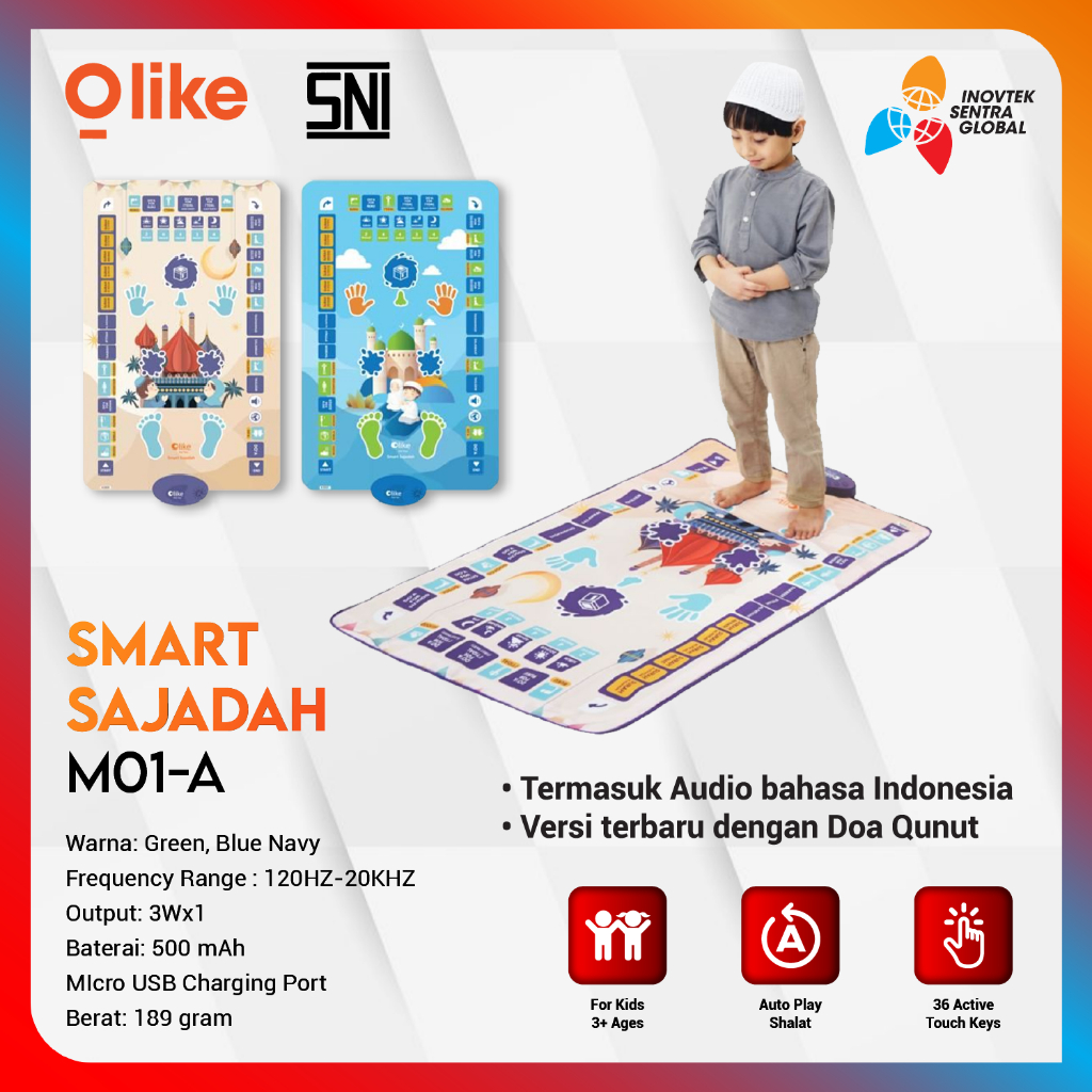 OLIKE Smart Sajadah Anak - Sajadah Pintar Anak GARANSI RESMI