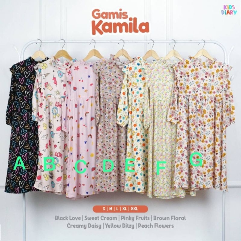Dress Rayon Anak Gamis Kamila