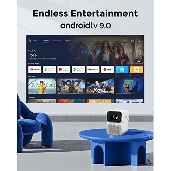 Wanbo T6 Max Projector 1080P 550 ANSI Lumens 2GB + 16GB Android 9.0