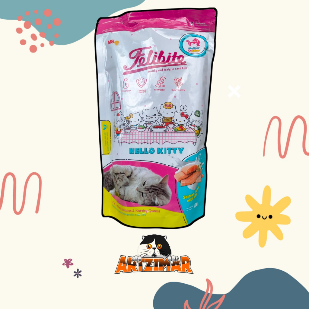 Felibite Mother and Kitten 800g Salmon Flavor With Goat Milk Freshpack