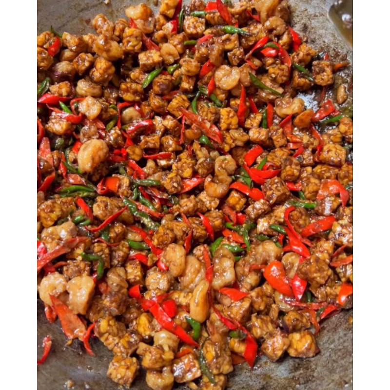 

Tempe Goreng udang cah cabe 500ml