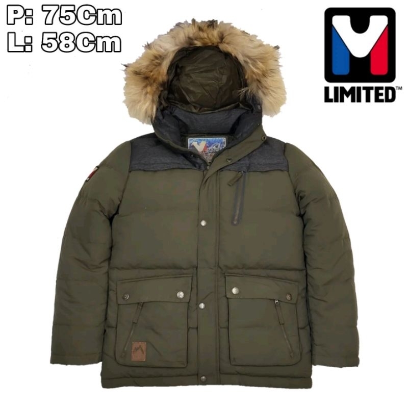 J107 Jaket Parka Bulang Outdoor Winter M Limited Millet Jaket Bulu Angsa Goosedown Musim Dingin Hiki