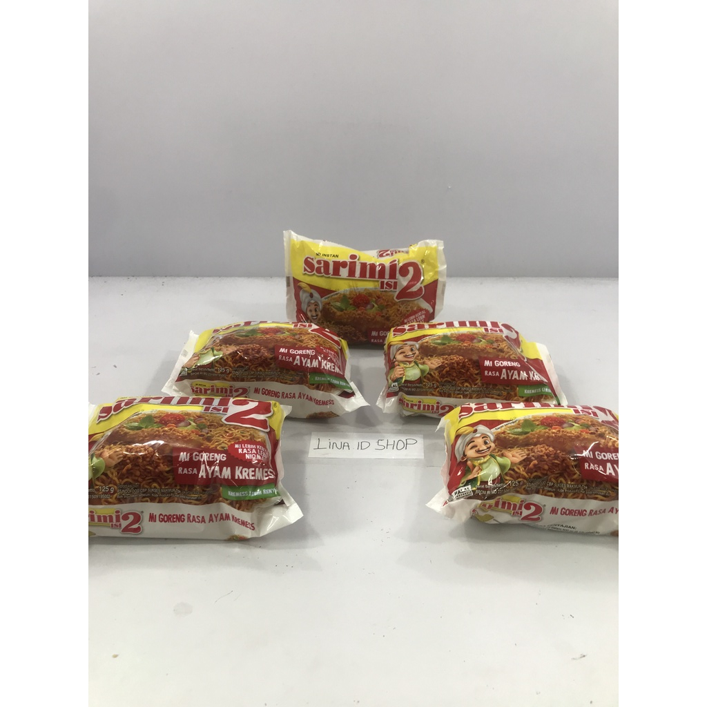

3 Bungkus - Mi Instan Sarimi Isi 2 Mi Goreng Ayam Kremes (Kremess Lebih Renyah) Kemasan 125 gr