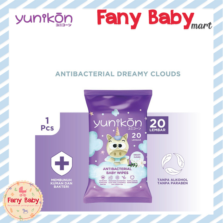 YUNIKON WET WIPES 20 SHEETS