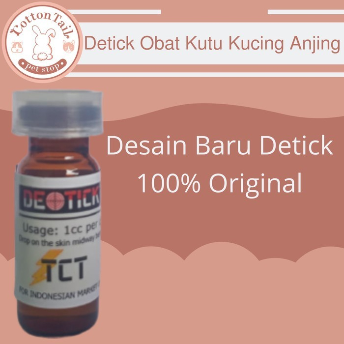 DETICK Obat Kutu Tetes / Obat Kutu Anjing Kucing DETIK/DETIC