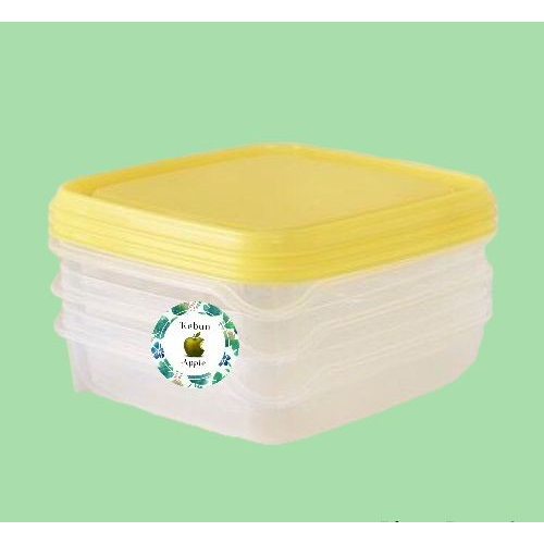 PRUTA.ORI Toples isi 3 Tempat Penyimpanan Makanan Food Container 600 ml