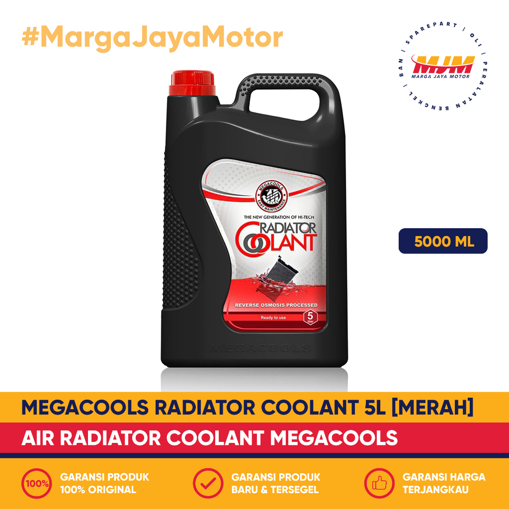 Megacools Radiator Coolant 5L Air Radiator Merah