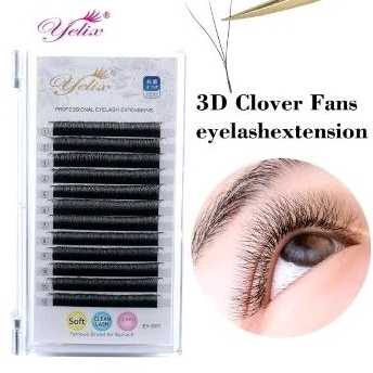 Yelix 3D W Shape Clover Lashes Volume Russian Eyelash Extension Ellipse