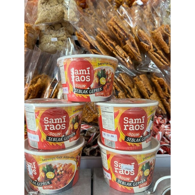 

Seblak Geprek Sami Raos Tinggal Seduh Saja 135g