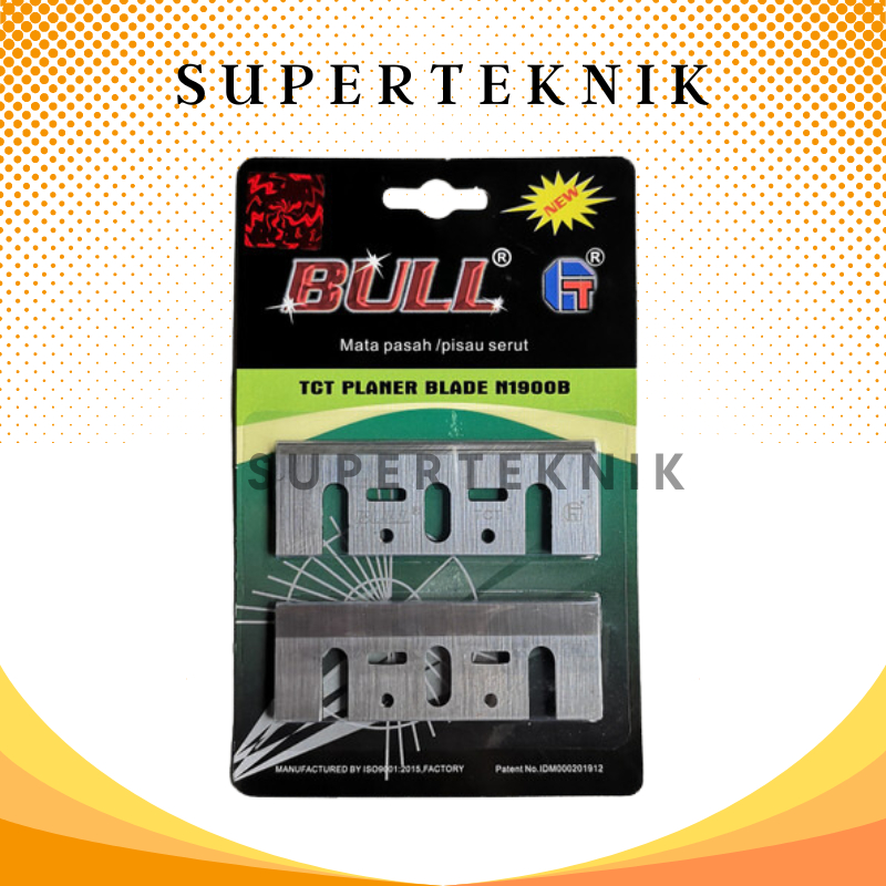 Pisau Planer New Bull / Pisau Planer TCT Bull New Hijau / Mata Pisau Mesin Serut / Mata Pisau Ketam 