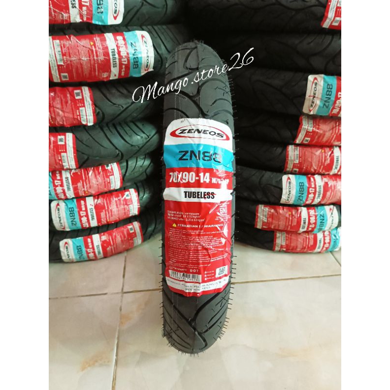 Ban Luar Depan Mio J Mio M3 Xeon 70/90-14 Zeneos Tubles