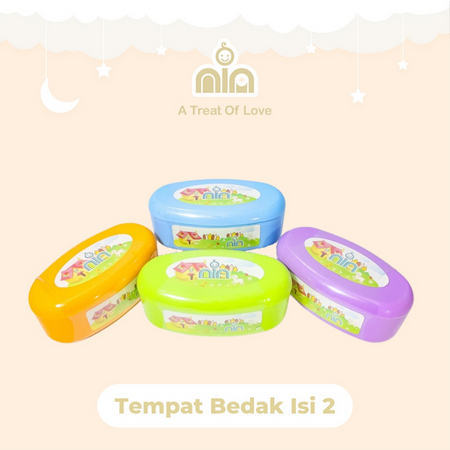 NIA Tempat Bedak Bayi Isi 2 Tempat Bedak Bayi