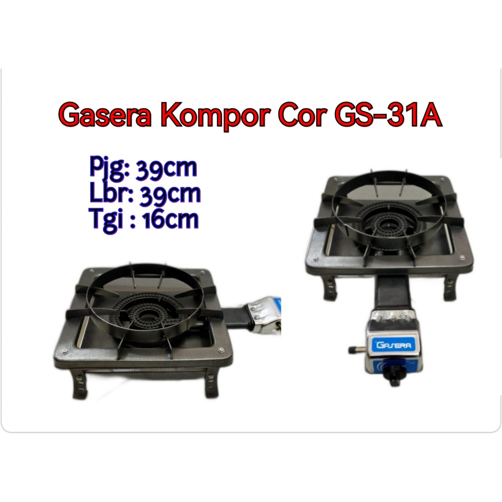 Gasera Kompor Cor 31A + Jagrak Set 15cm