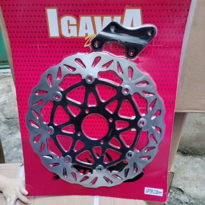 Disc piringan gerigi non floating jupiter z old / fizr ukuran 300 mm