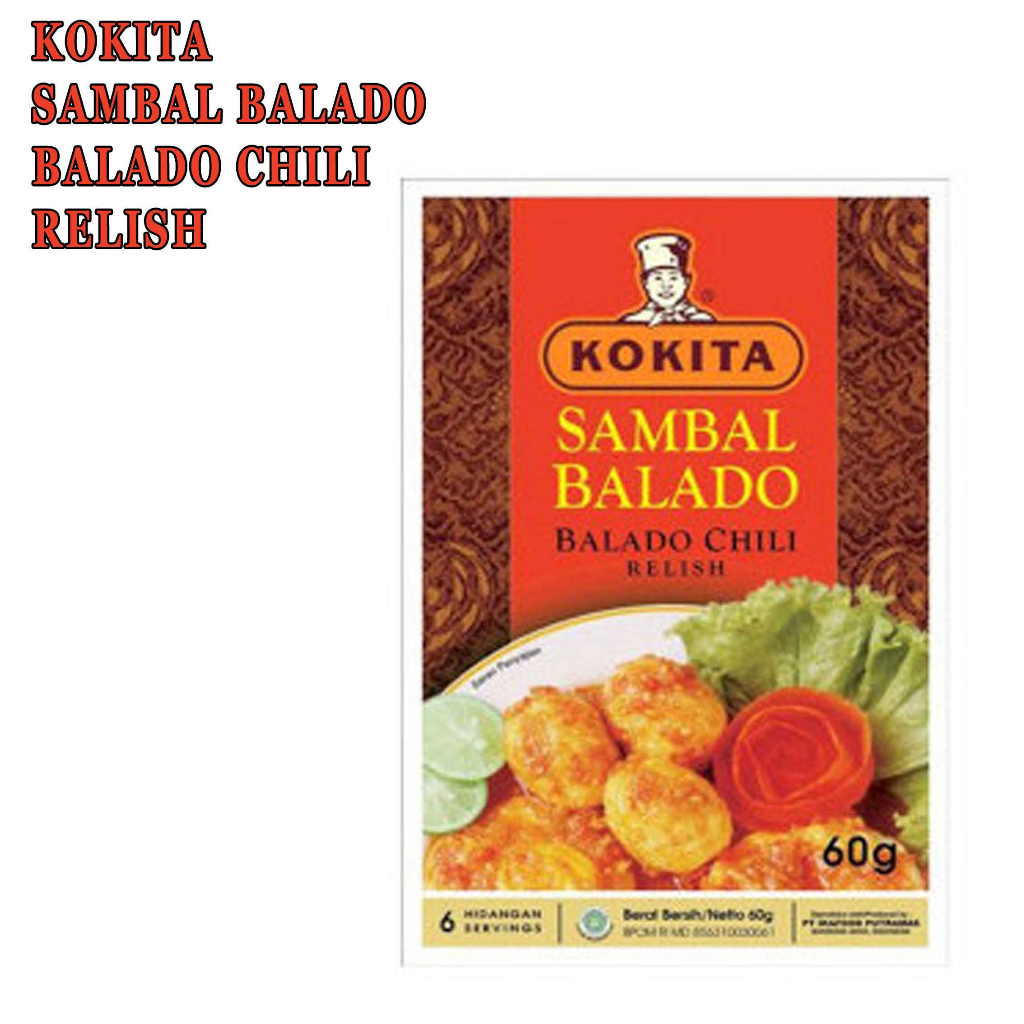 Sambal Balado* Kokita* Balado Chili Relish* 60gr