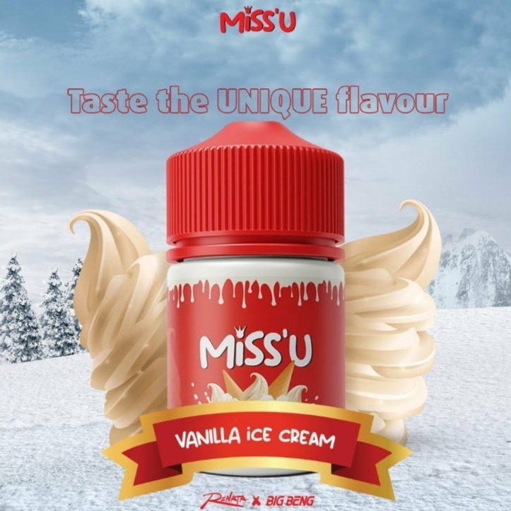 MISS'U MISSU VANILLA ICE CREAM LIQUID 60ML BY RENATA