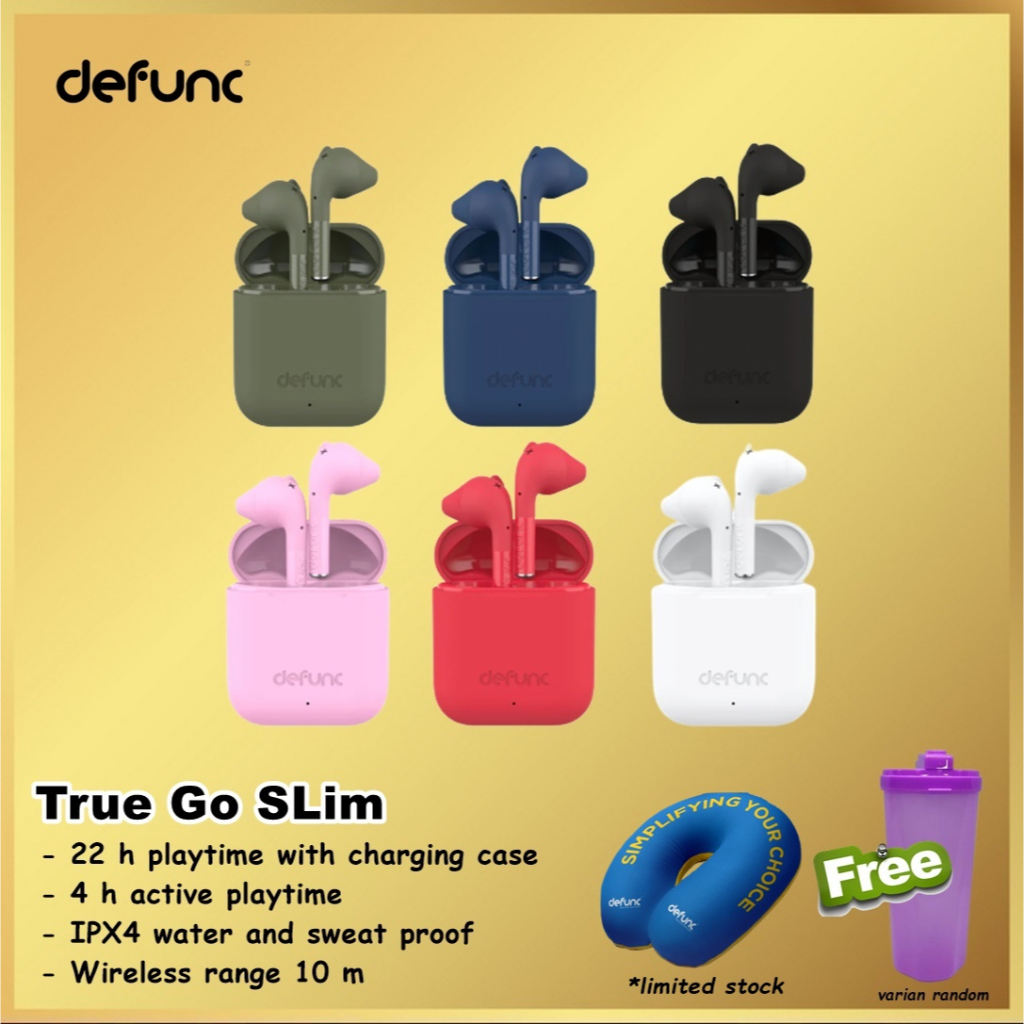 Defunc True Go Slim True Wireless Earbuds Earphone TWS True GoSlim