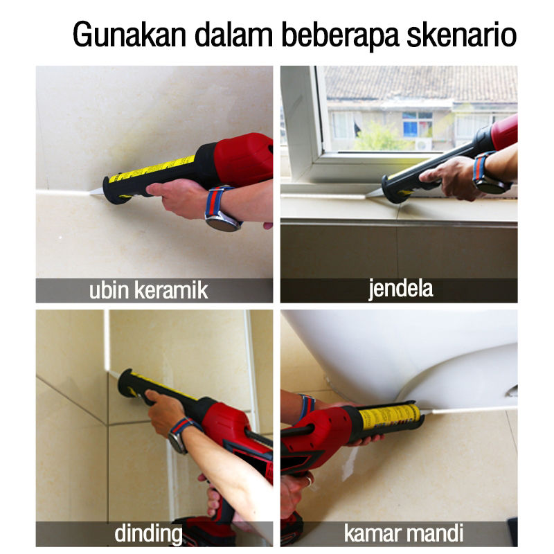 REAIM Lem Tembak On/Off / Hot Melt Glue Gun Tembakan Lem Sealant Tabung Multifungsi wireless glue gun hot melt, Multiguna