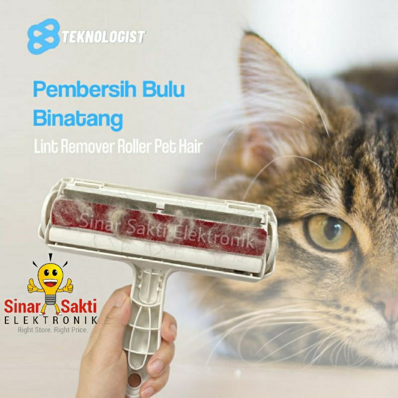 Pembersih Bulu Binatang Pet Anjing Kucing Hair Lint Roller Remover