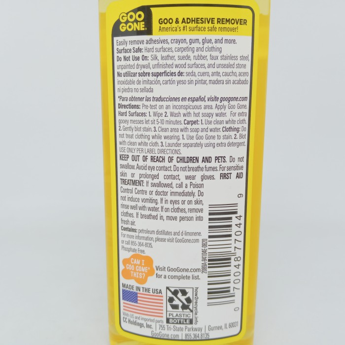 Goo Gone 118 ml 4 Oz  RePack 60ml Adhesive Remover Pembersih Lem &amp; Bekas Sticker