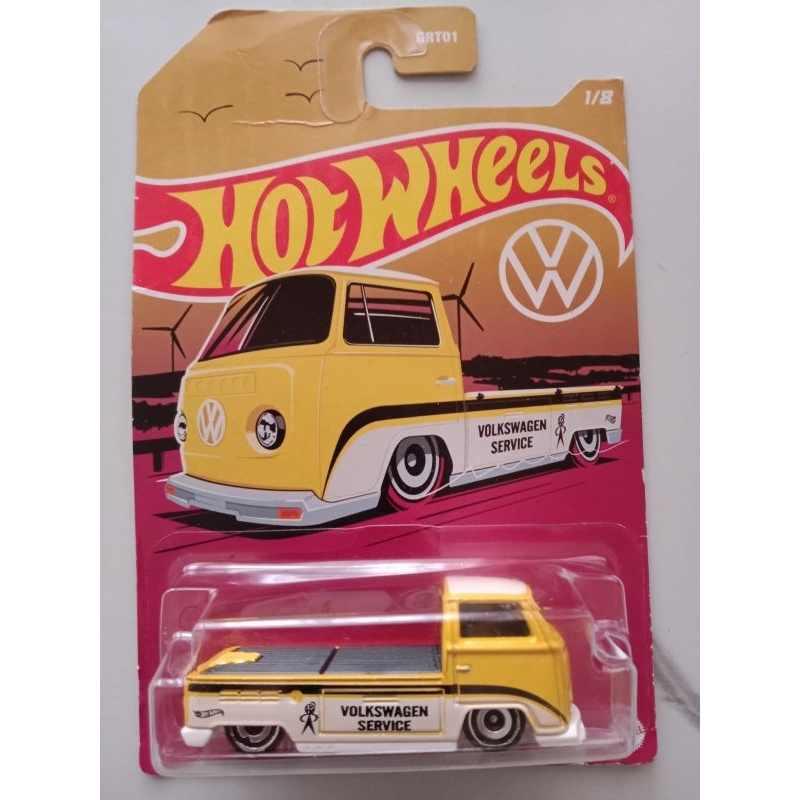 Mainan Diecast Hotwheels VW T2 Pickup Kuning