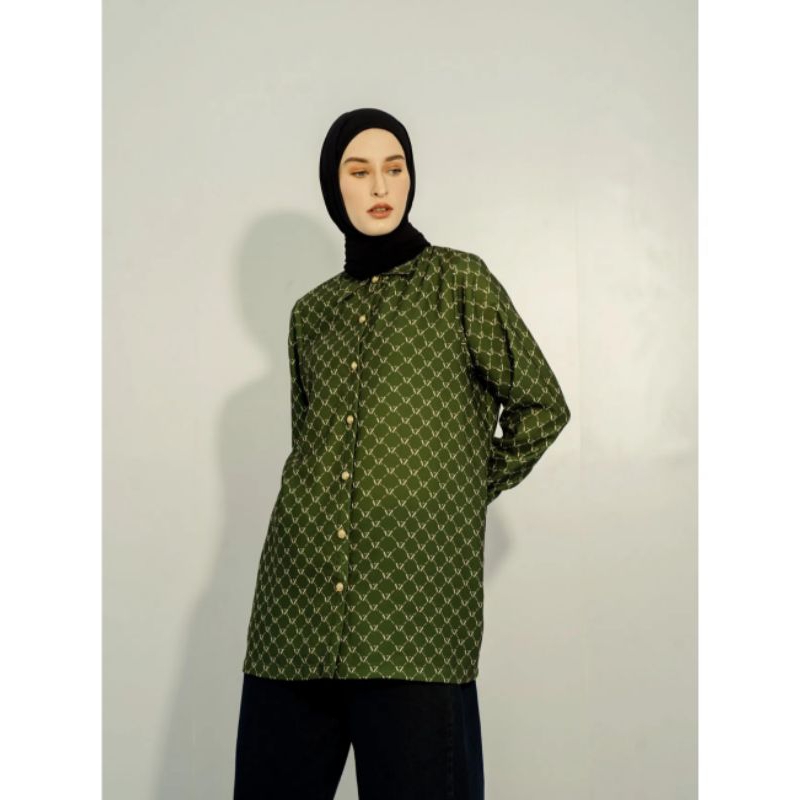 PRELOVED VIVI ZUBEDI MONOGRAM SHIRT