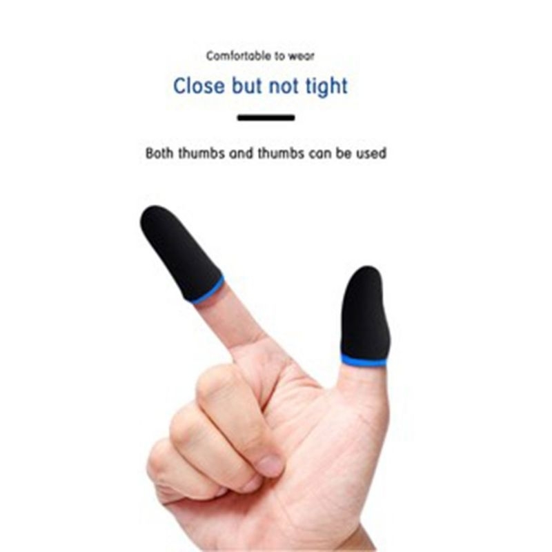 SARUNG JEMPOL WASP FEELERS Game US $0.92  69%OFF | 2pcs Gaming Finger Sleeve Game Controller Sweatproof Gloves Breathable Fingertips For Mobile Games Touch Screen Finger Cots