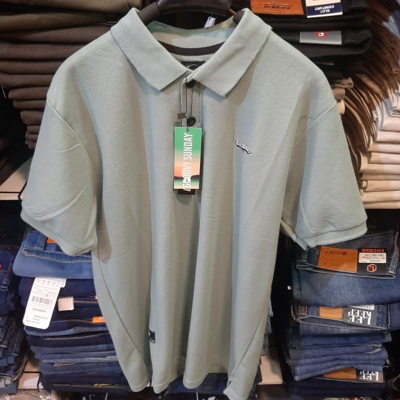 GROOVY SUNDAY+Kaos Polo Pria Original Distro/Kaos Polo Pria Premium