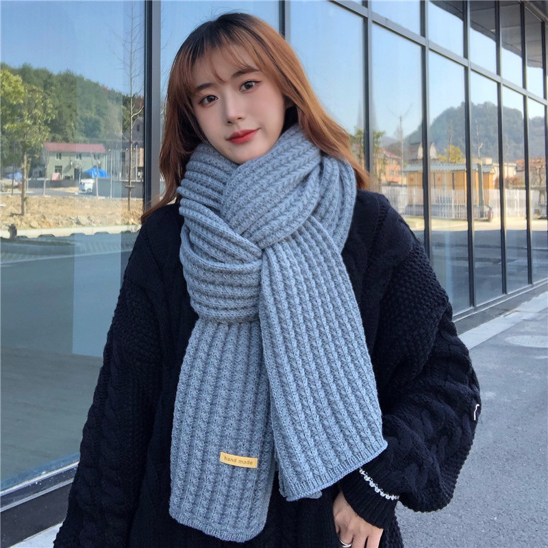 IMPORT MOLLAD Scarf Long New Infinity Wool Warm Ring Syal rajut Wool Winter Musim Dingin Korea Handmade