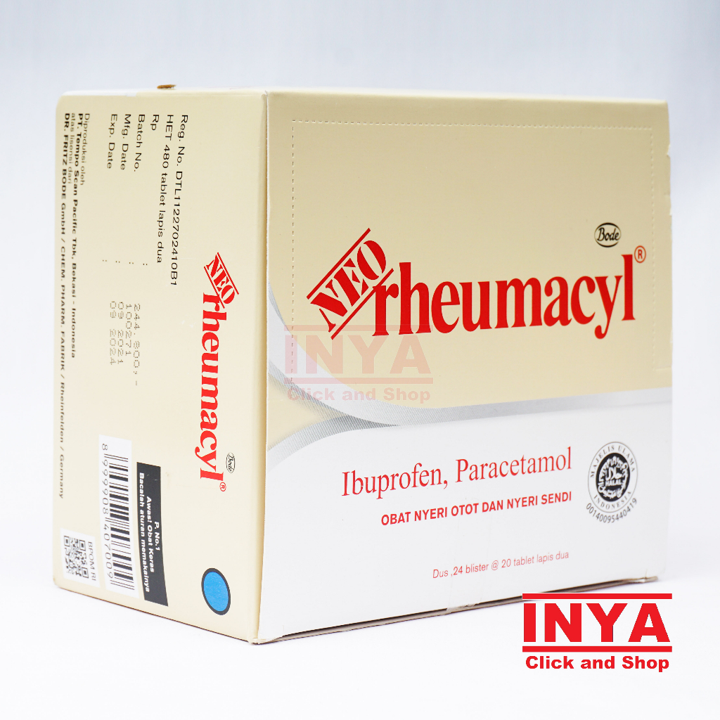 NEO RHEUMACYL BODE 20 Tablet Lapis Dua BLISTER - Obat Nyeri Otot dan Sendi