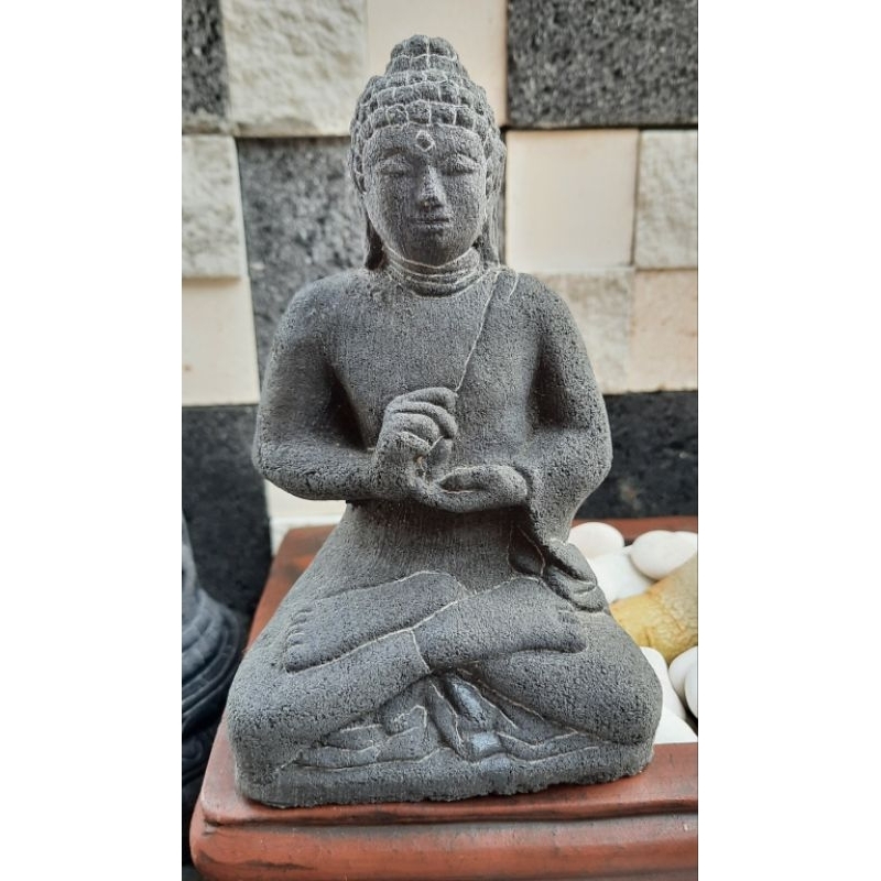 PATUNG BUDHA BATU HIASAN AQUARIUM