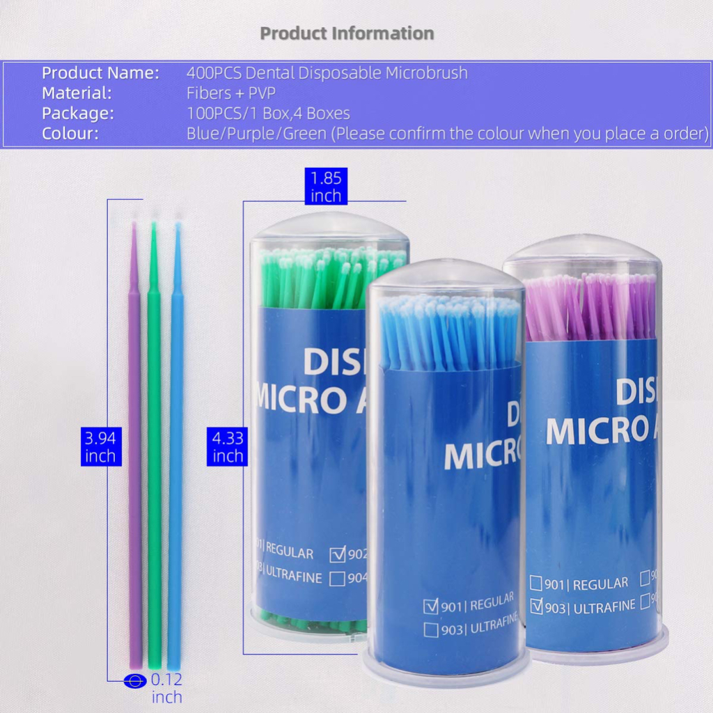 Microapplicators / microbrush (TABUNG/BARREL) sulam alis / dental / eyelash extension isi 100